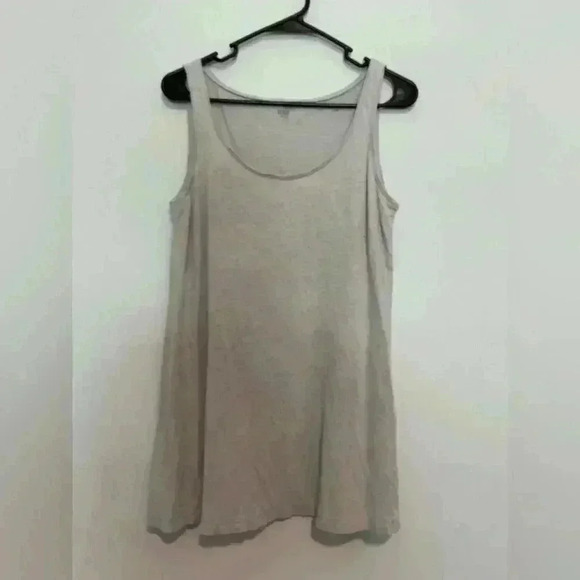 EILEEN FISHER Sleeveless Tank Top Gray Size S 100% Linen - Picture 1 of 4